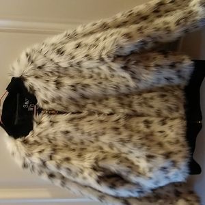 Say What? Faux fur bomber jacket